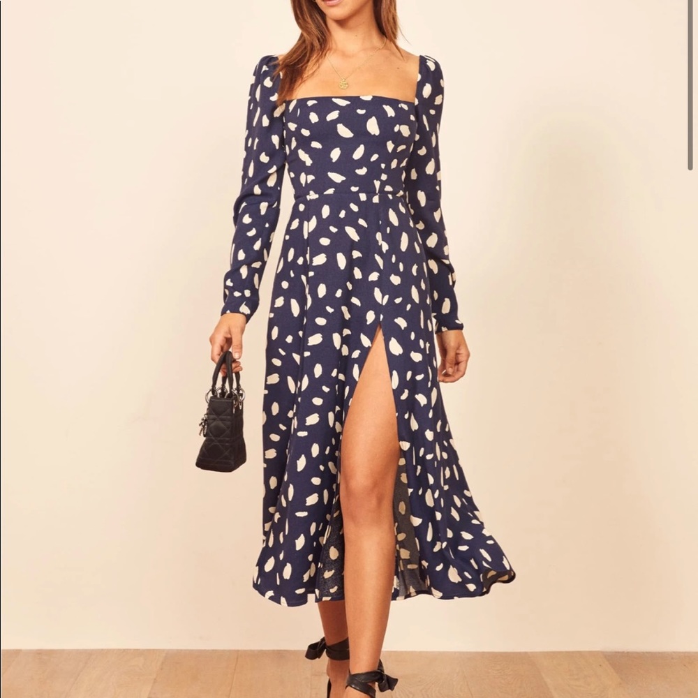 NWT Reformation Sigmund Dress in Splatter